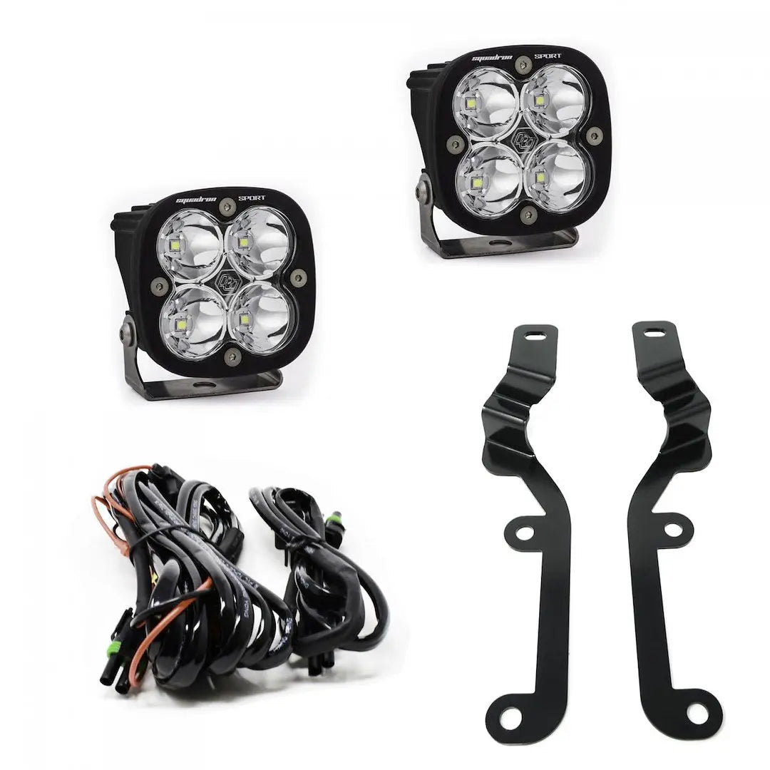 Baja Designs Silverado 1500 A-Pillar Kit Squadro - Compatible with 2019-2024 Chevrolet Silverado 1500
