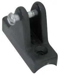 Whitecap Industries 7/8 inch Rail Hinge (Pair) - Black