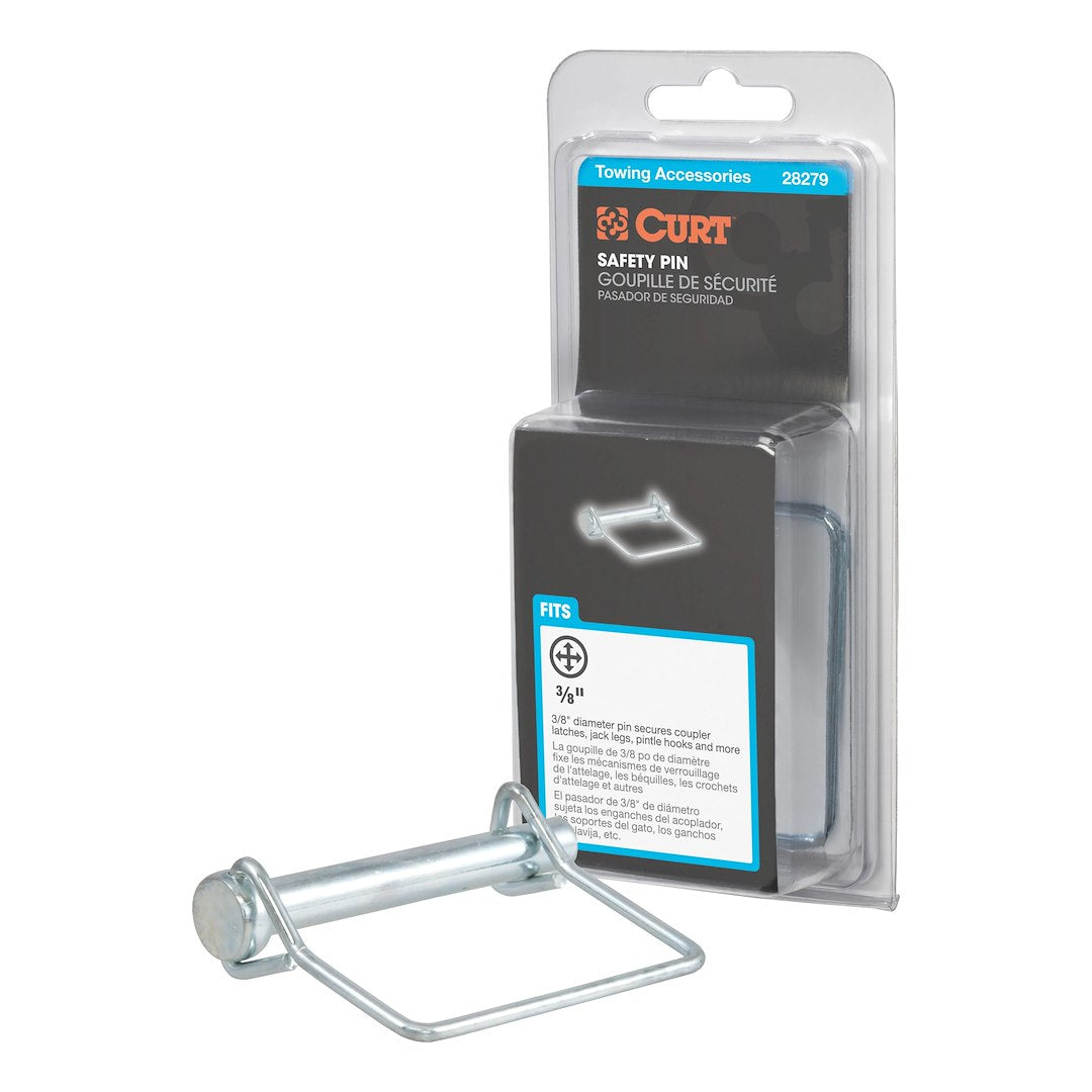 CURT Manufacturing Safety Pin Part Number 28279 for Secure Trailer Connections