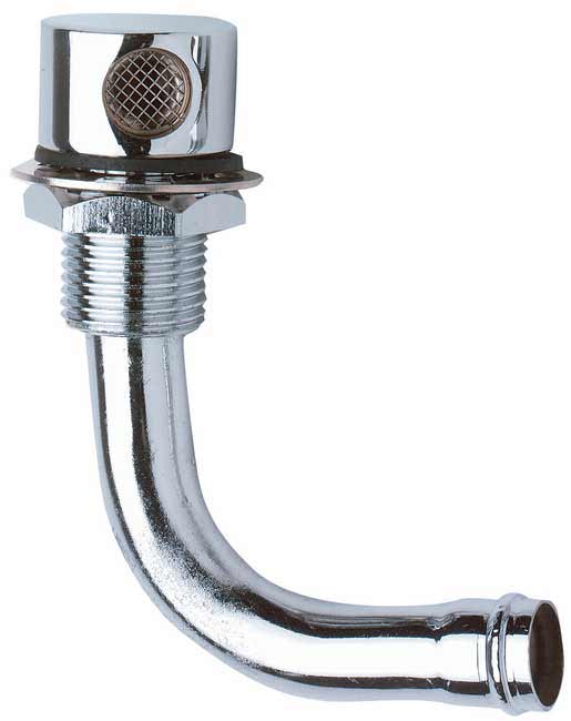 Moeller 03320110 90-Degree Chrome-Plated Brass 5/8-Inch Thru-Hull Vent