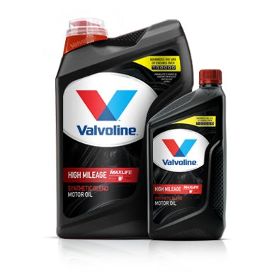 Valvoline High Mileage Extended Performance 5W-30 Motor Oil, 1 Quart (6-Pack) - Part No. 891664