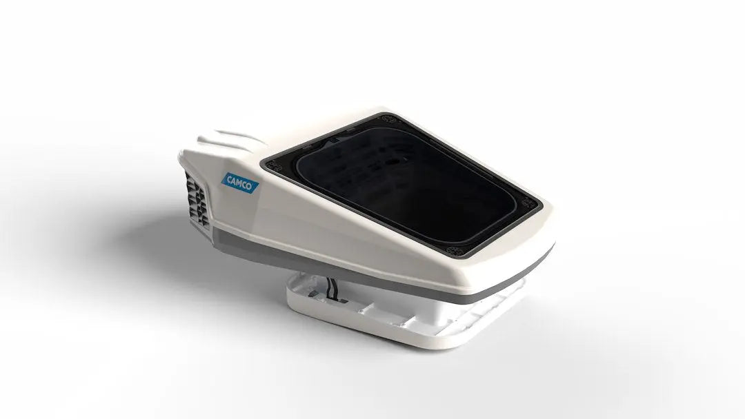 Camco Powered RV Roof Vent with Skylight - White (Part #40460)