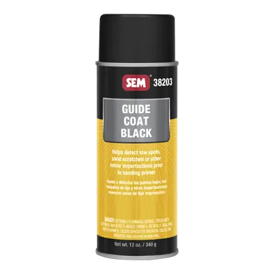 SEM Products Guide Coat Black - Part Number 38203 for Automotive and Bodywork Applications