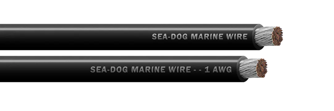 Sea Dog 1 AWG Black Battery Cable, 100 Feet