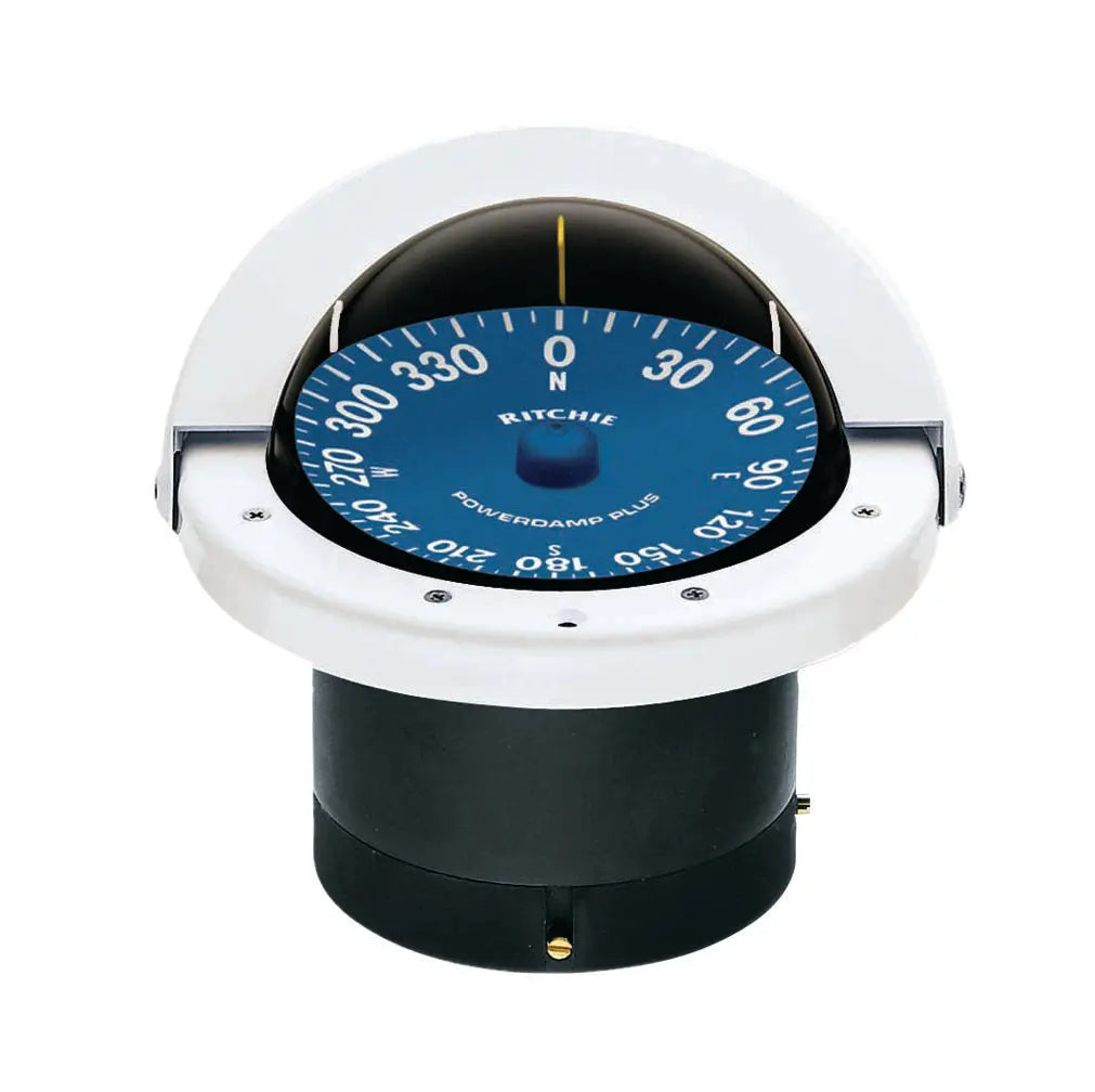 Ritchie Navi SS2000W Compass Flush Mount with 4.5-Inch White Dial