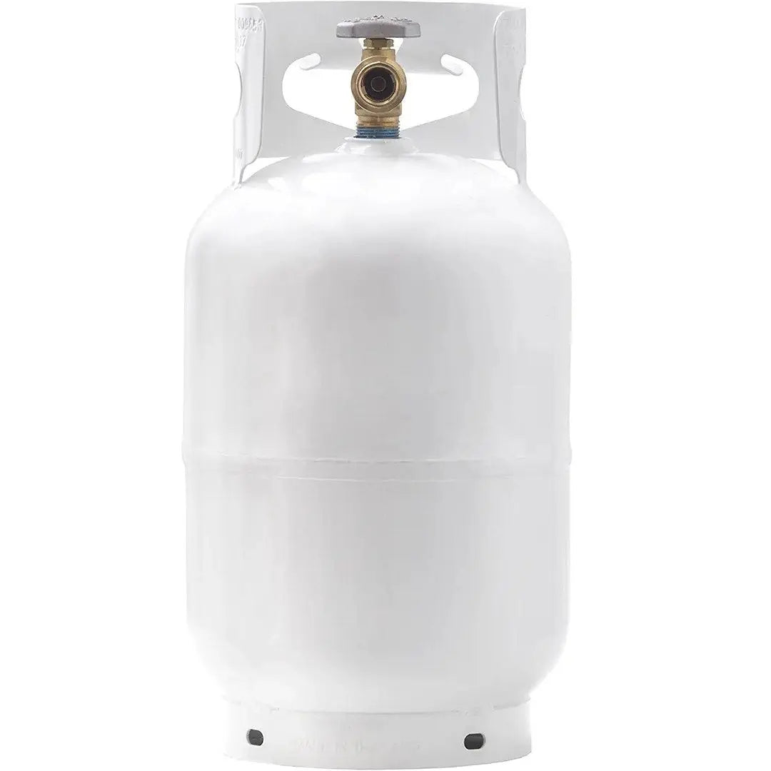 Flame King 10 lb Steel Gas Cylinder - Portable Propane Tank for Outdoor Cooking and Camping