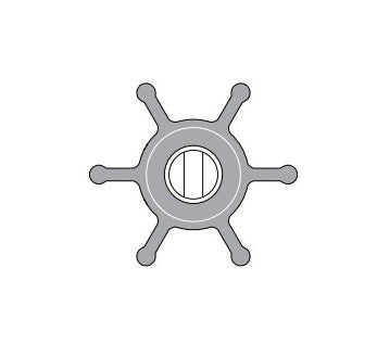 Johnson Pump Impeller Kit F4 Nitrile - Part Number 09810B9 for Marine and Industrial Applications