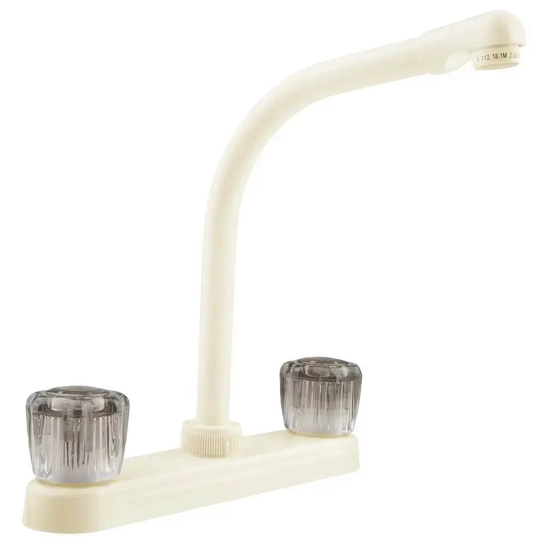 DURA FAUCET DFPK210SBQ Hi-Rise RV Kitchen Faucet with Flexible Spout by DURA FAUCET
