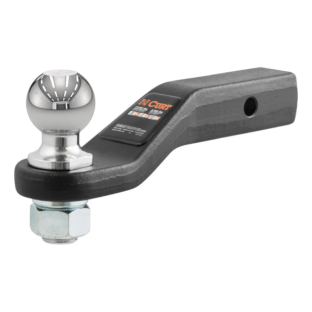 CURT Manufacturing Loaded Ball Mount 45331 for Heavy-Duty Towing