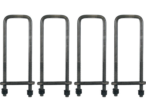 Buyers Prod U-Bolt Kit 14 Inch (4 Pieces) – Heavy Duty Steel Fasteners for Plumbing and Mechanical Applications