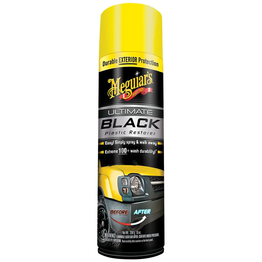 Meguiar's Wax Ultimate Black Plastic Restorer G16910 – Deeply Revives and Protects Black Plastic Surfaces