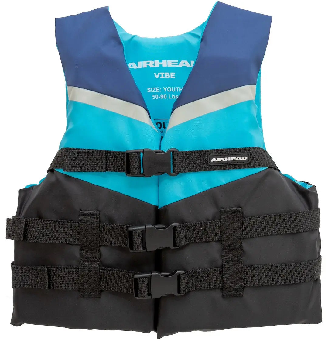 AIRHEAD Vibe 3-Buckle Life Vest - Youth Model, Part Number 3005303ABL