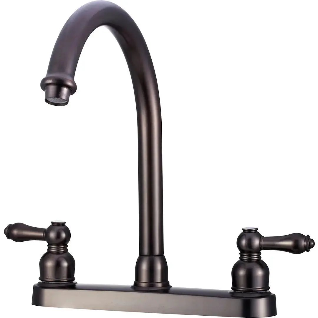 DURA FAUCET DFPK340LVB Non-Metallic Hi-Rise RV Faucet for Enhanced Water Flow and Durability by DURA FAUCET