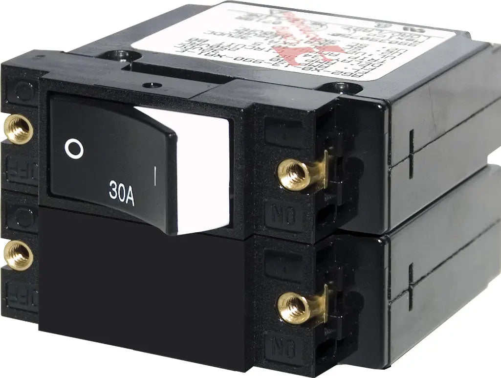 Blue Sea Systems A2RSD Rocker 30A Circuit Breaker - Reliable Overcurrent Protection