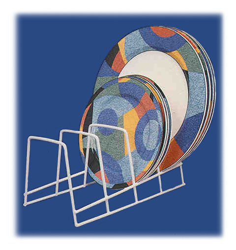 AP Products White Plate Rack - Model 004213 for Kitchen Organization