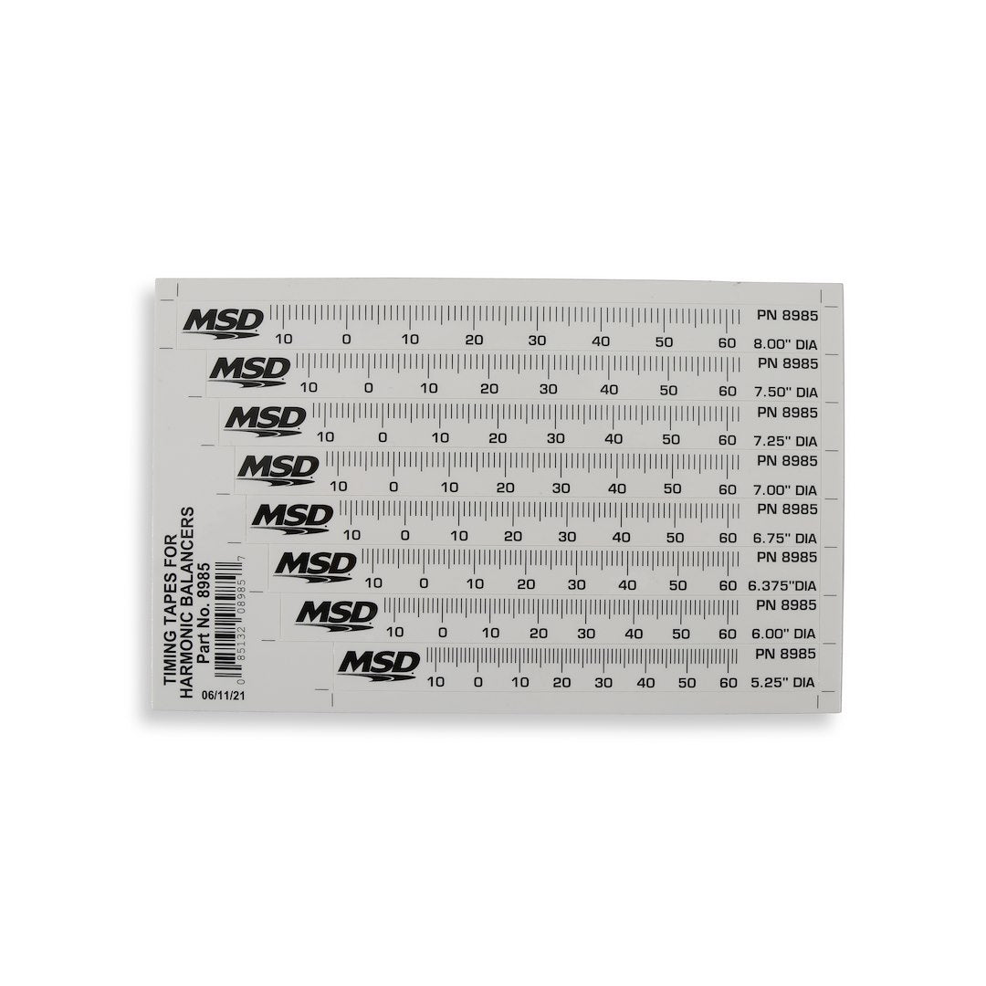 MSD Co. Part 8985 Timing Tapes for Harmonic Balance