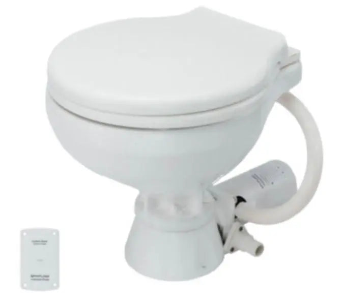 Johnson Pump Marine Toilet Standard 12V Compact - Reliable Marine Bathroom Solution
