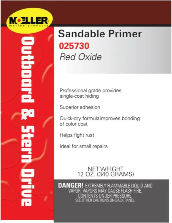 Moeller Sandable Primer Red Oxide - Part Number 025730