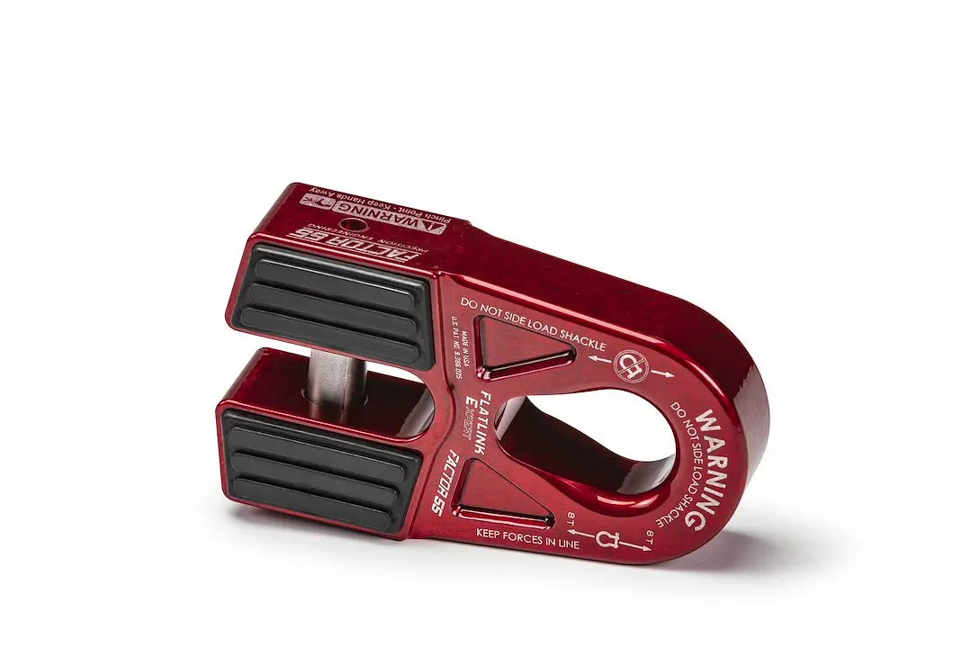 Factor 55 FlatLink 'E' Expert - Red | Heavy-Duty Recovery Shackles