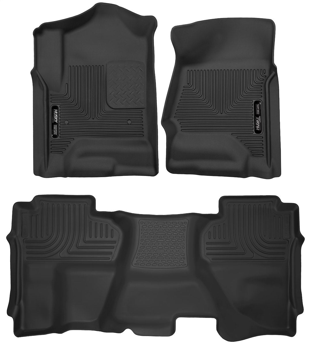 HuskyLiner X-ACT Contour Series Floor Mats for Chevrolet Silverado and GMC Sierra 2014-2016