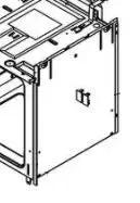 Dometic 50727 Black Oven Door with Stove Gas Compatibility by DOMETIC