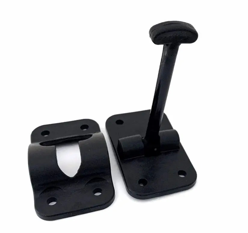 JR Products 3-1/2' T-Style Door Handle in Black (Part Number 10324)