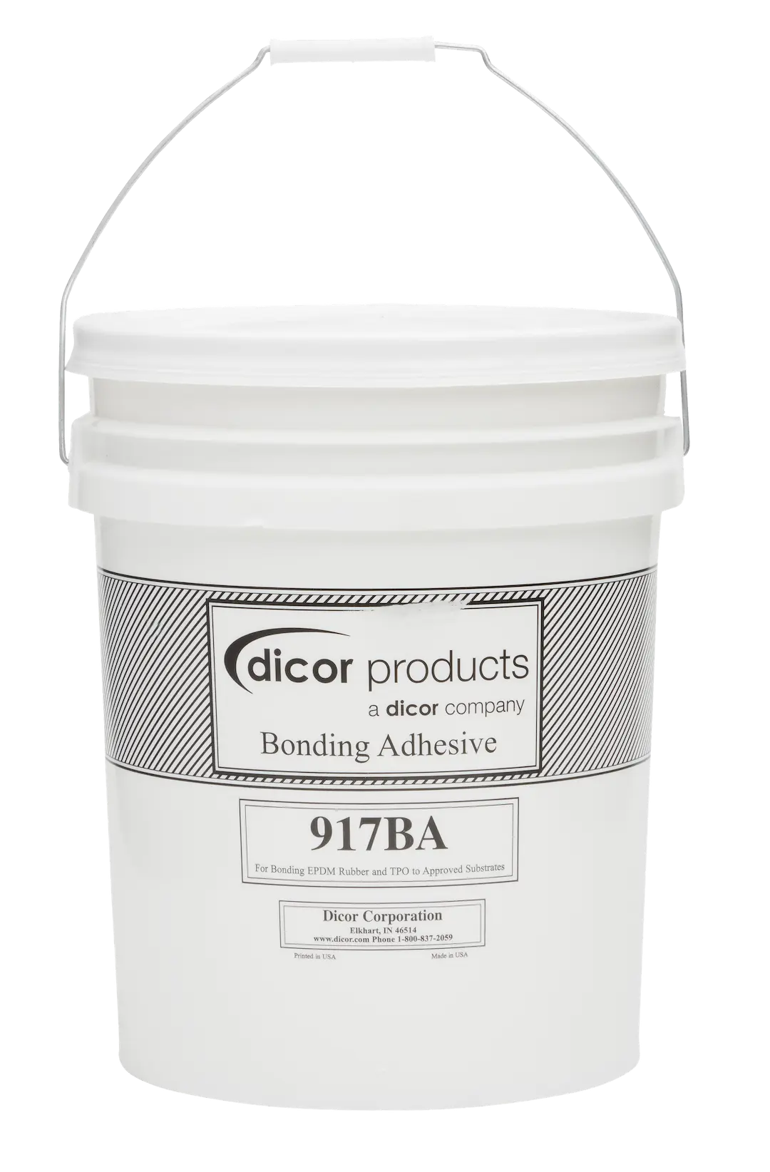 DICOR CORP 917BA5 Water-Based Adhesive, 5 Gallons