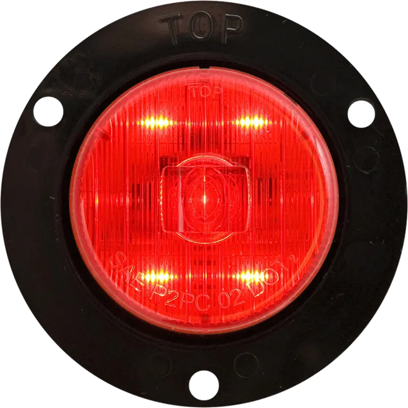 Optronics MCL52RB 2' Red LED Mark Light with Flange for Enhanced Visibility