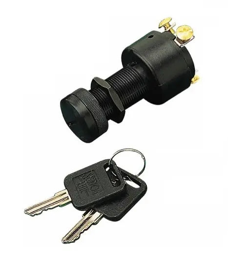 Sea Dog Poly 3-Position Key Switch - Model 4203661 for Marine and RV Applications
