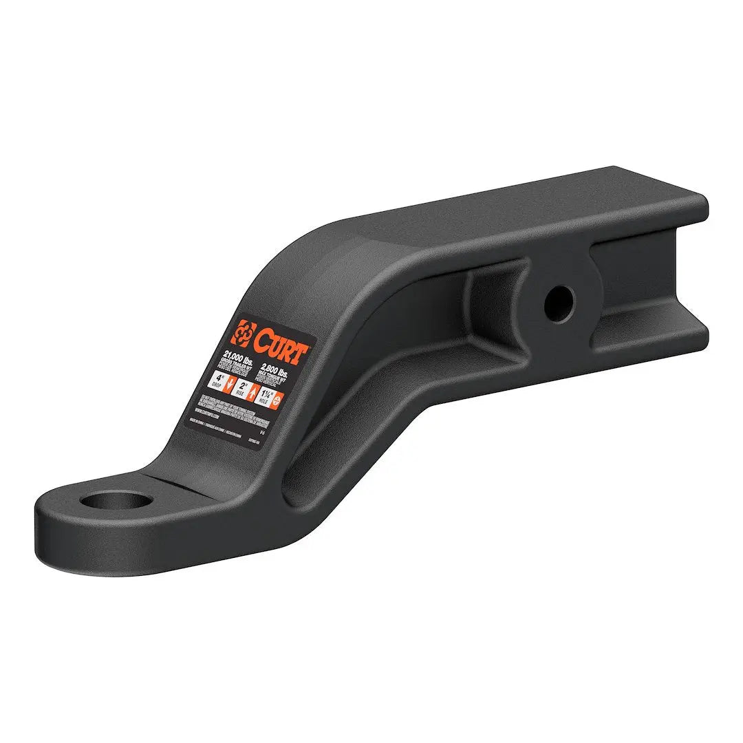 CURT MFG 45430 3' Forged Ball Mount with 4-Inch Drop for 21K Towing Capacity