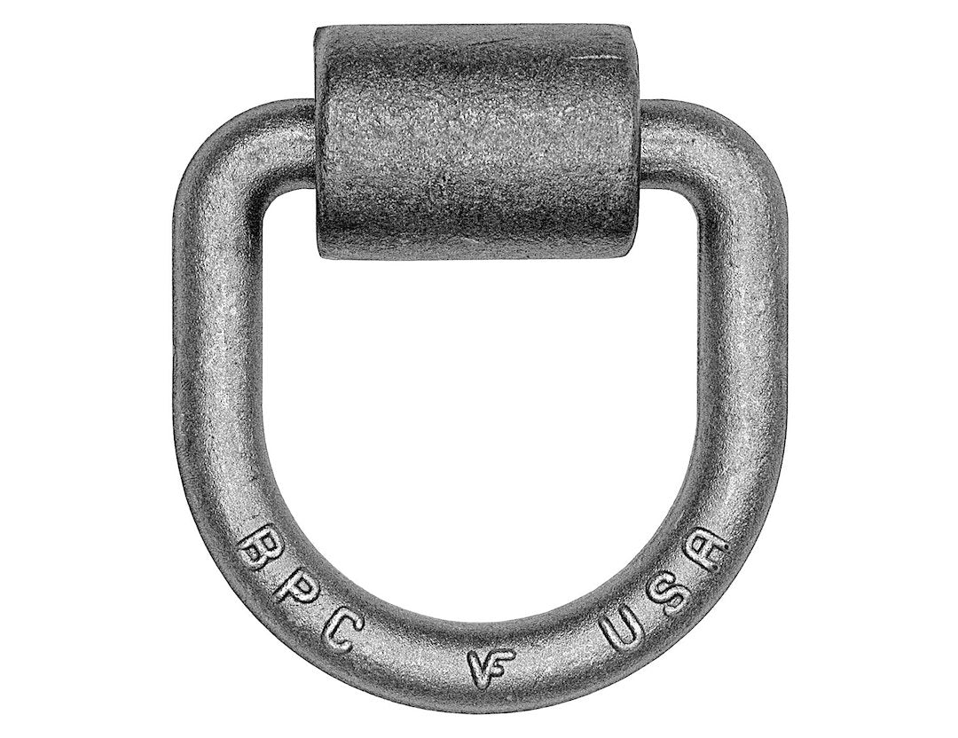 Buyers Prod D-Ring 5/8 Inch Diameter with Bracket – Heavy Duty Tie-Down Anchor