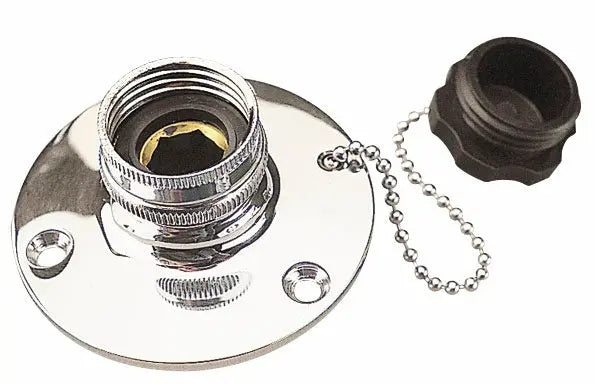 Sea Dog Chrome Brass Fresh Water Inlet - Part 5121101
