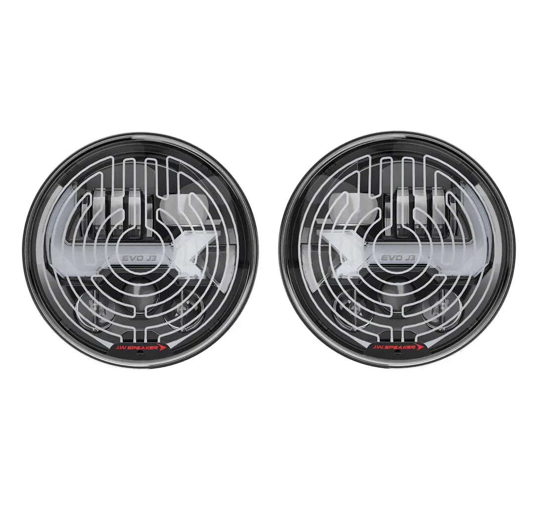 JW Speaker EVO J3 Black Canada Kit Heated – High-Performance LED Headlight for Trucks and Off-Road Vehicles