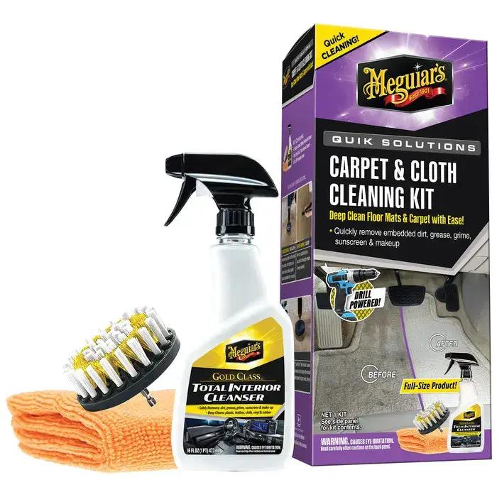 Mequiars Wax G55268 Quik Solutions Carpet & Cloth Kit for Automotive Detailing by MEGUIARS WAX
