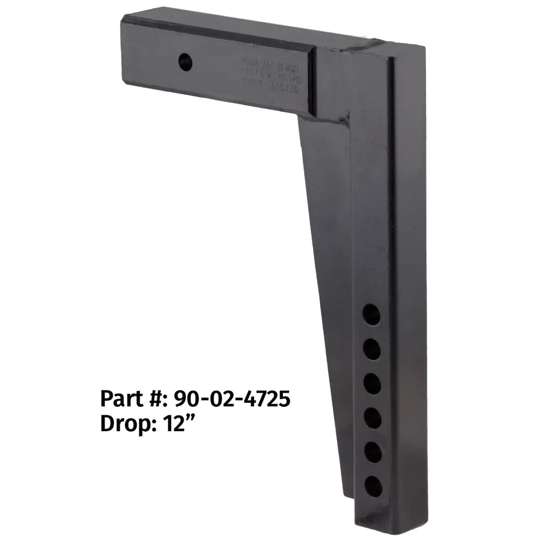 Equalizer 90024725 2.5-inch Adjustable Shank with 12-inch Drop and 15-inch Rise