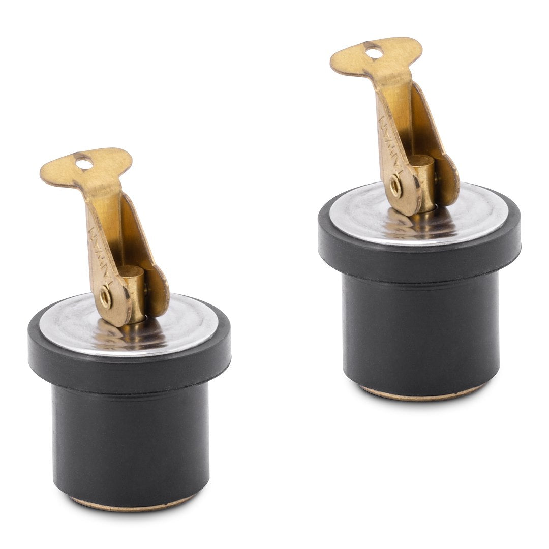 Moeller 05307610 7/8-Inch ID Deck and Bait Well Drain Plug, 2-Pack