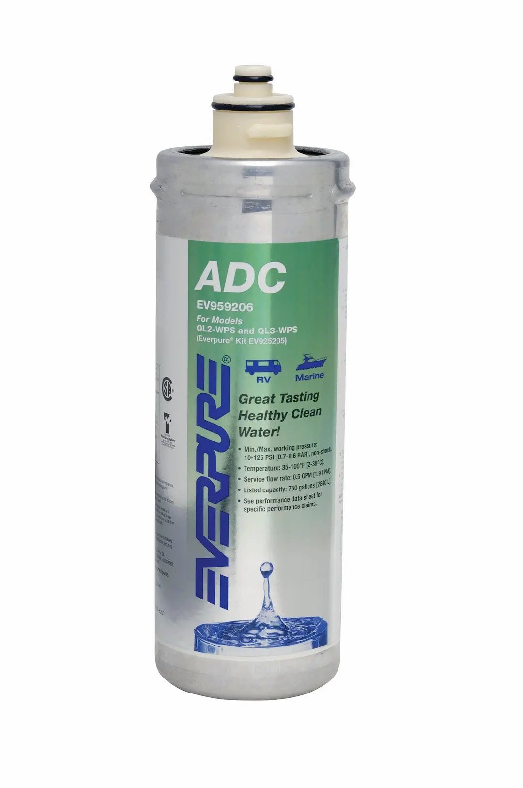 Shurflo EV959206 Everpure Cartridge for Water Filtration Systems