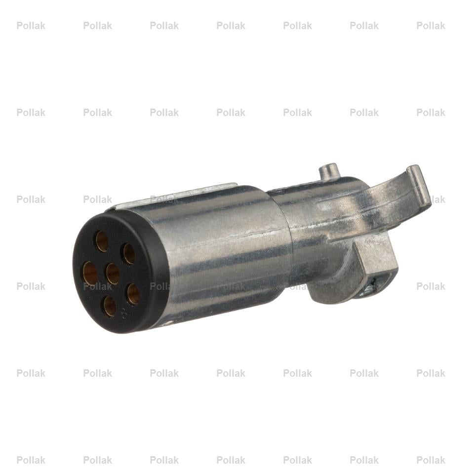 Pollak 6P100V 6 Pole Round Plug Without Cableguard – Heavy-Duty Trailer and Vehicle Connector