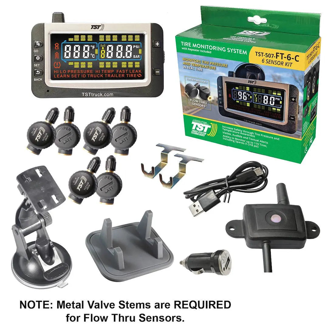 TRUCK SYSTMS TST507FT6C 507 TPMS with 6 Flow Thru Sensors