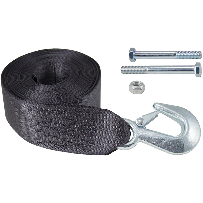Dutton 24240 2' x 20' Winch Strap with Hook for Secure Cargo Lashing