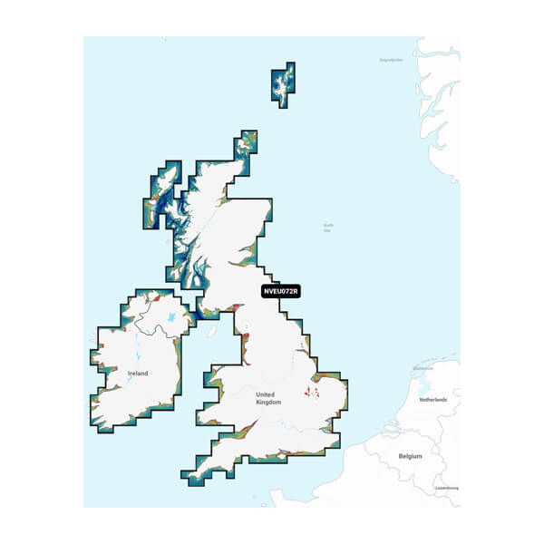 Garmin Carto UK & Ireland Lakes & Rivers Map - Part Number 010C126700