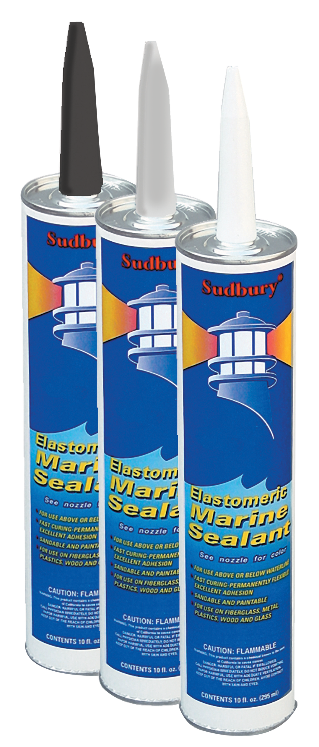 Sudbury Elasto Sealant Black 10 oz Cartridge – Durable Weatherproof Sealant for Automotive and Construction Applications