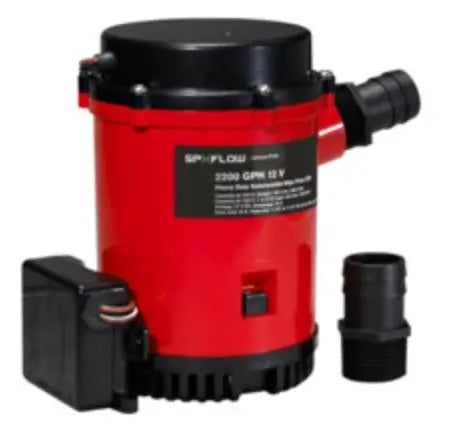Johnson Pump HD Bilge Pump 2200 GPH with Ultimate Switch, 12V - Part 2274001