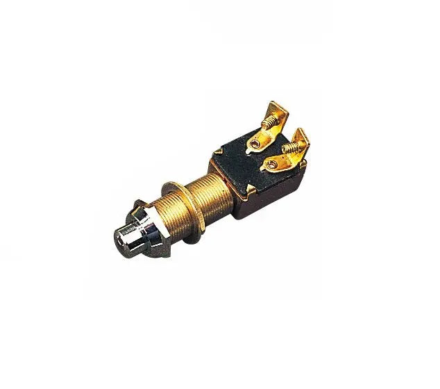 Sea Dog Brass Push Button Switch MOM. Model 4204201 – Marine-Grade Electrical Switch