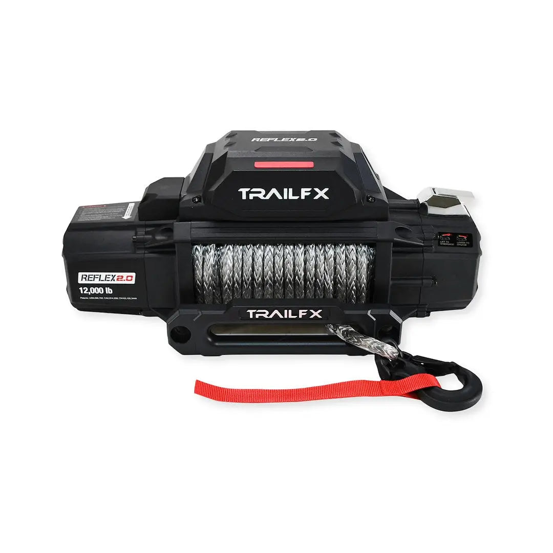 TRAILFX Reflex 2.0 Winch 12,000 lbs Synthetic Rope – Heavy-Duty Off-Road Recovery Equipment