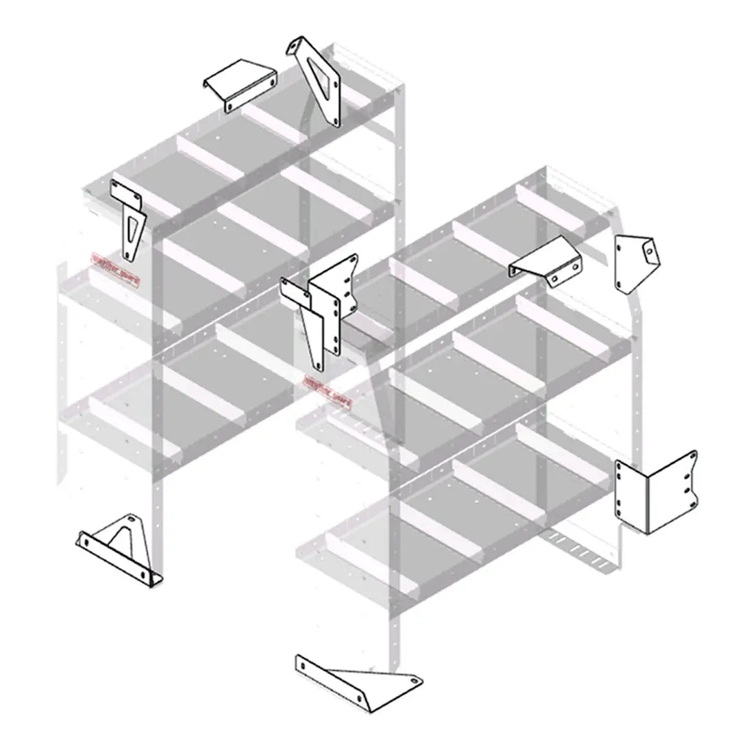 WeatherGuard Transit Connect LWB Shelving Installation Kit with Part Number 9751301