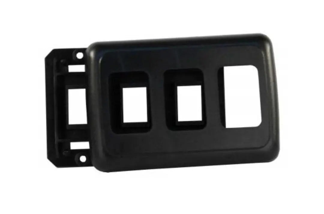 JR Products TRPL SW Base & Face Plate Black - Part Number 12325