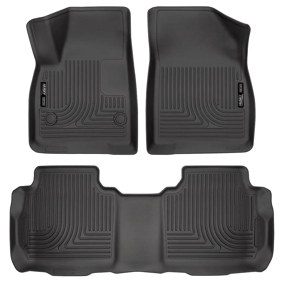 HUSKYLINER WB Front and Second Row Floor Mats for 2017-2020 Cadillac XT5, GMC Acadia, Chevrolet Blazer