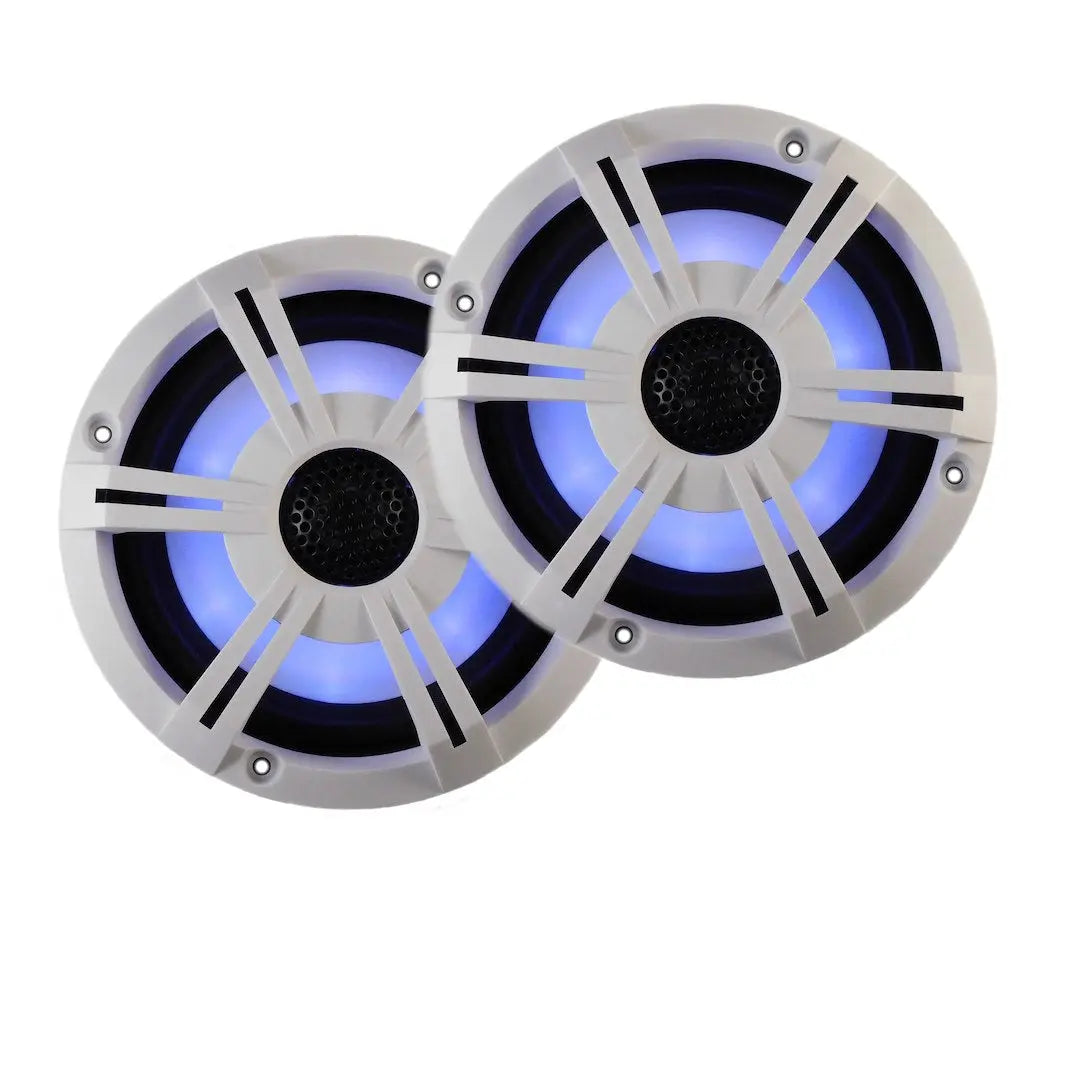 PQN Enterprises 6.5" BT LED Speaker in White (RV652BTWLD)