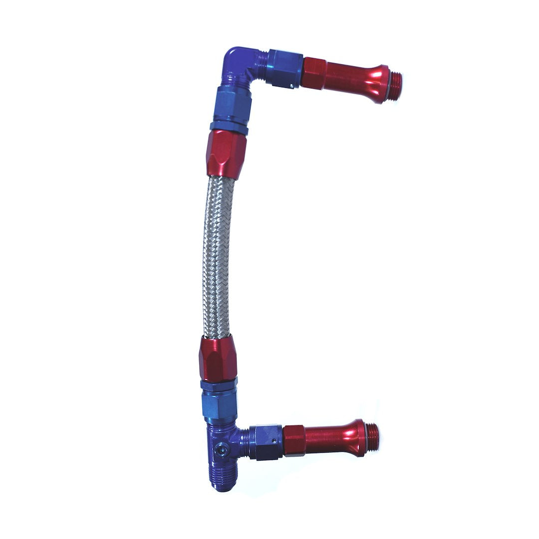 SpeedFX -8AN RB Dual Inlet Holley Ultra HP Fuel Line Fitting (Part #575108)